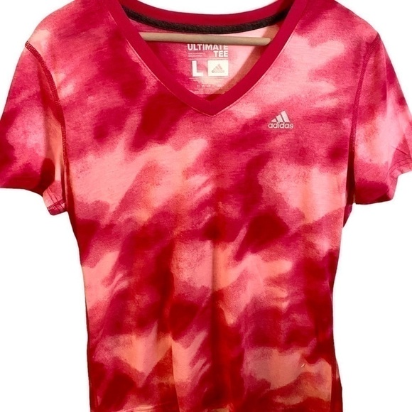 Adidas Tie Die Athletic T-Shirt Size Large - Picture 1 of 3